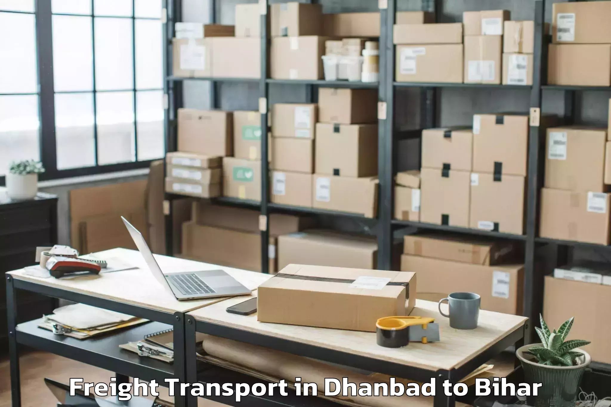 Get Dhanbad to Narpatganj Freight Transport